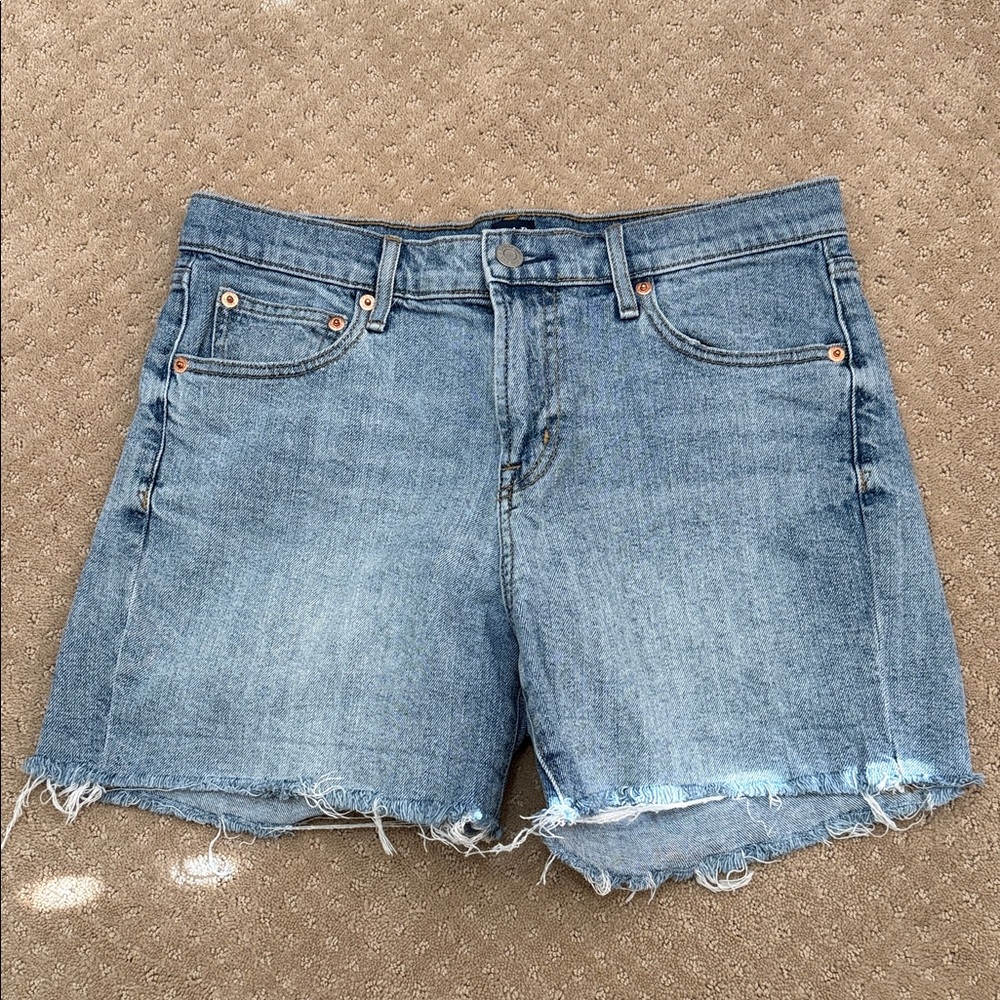 GAP SH 5" Denim Cut Off Shorts, Blue Denim, Size 29